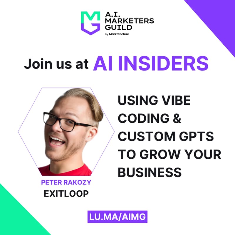 Cover Image for AI Insiders with Peter Rakozy on Using Vibe Coding & Custom GPTs to Grow Your Business