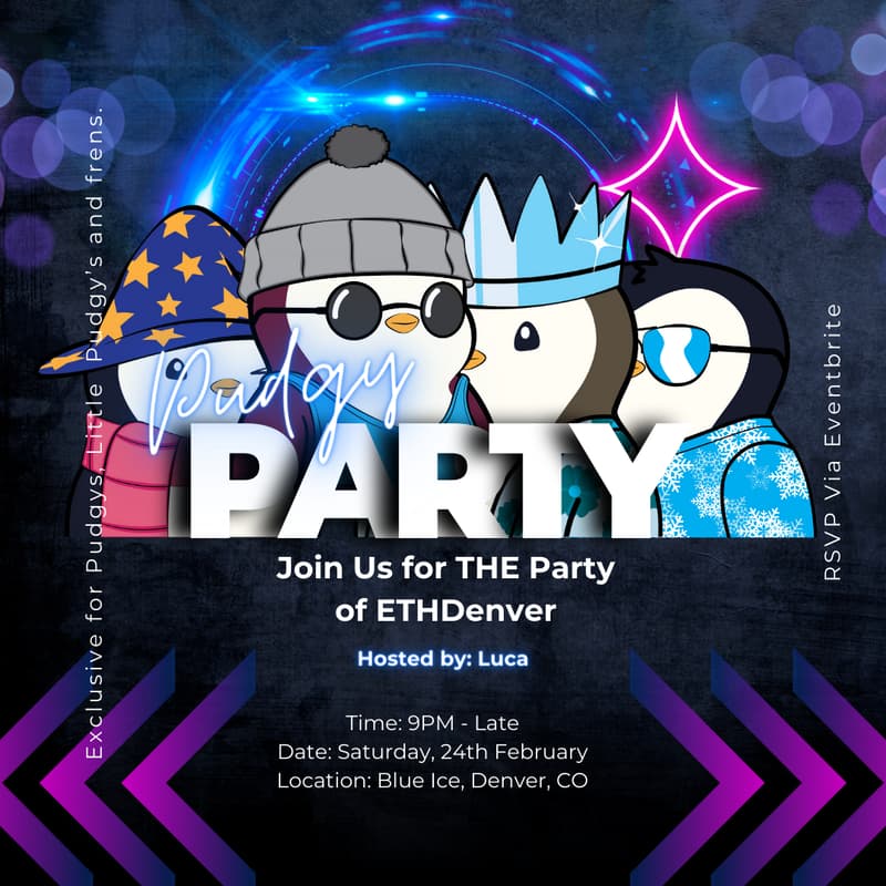 Cover Image for Pudgy Penguin Party @ ETHDenver
