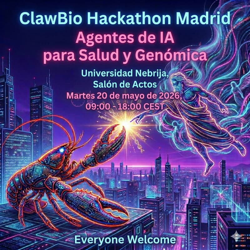 Cover Image for Hackathon ClawBio Madrid: Agentes de IA para Salud y Genomica