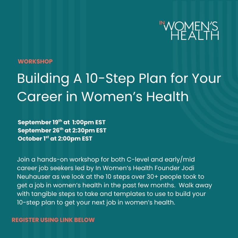 Cover Image for Building A 10-Step Plan for Your Career in Women's Health