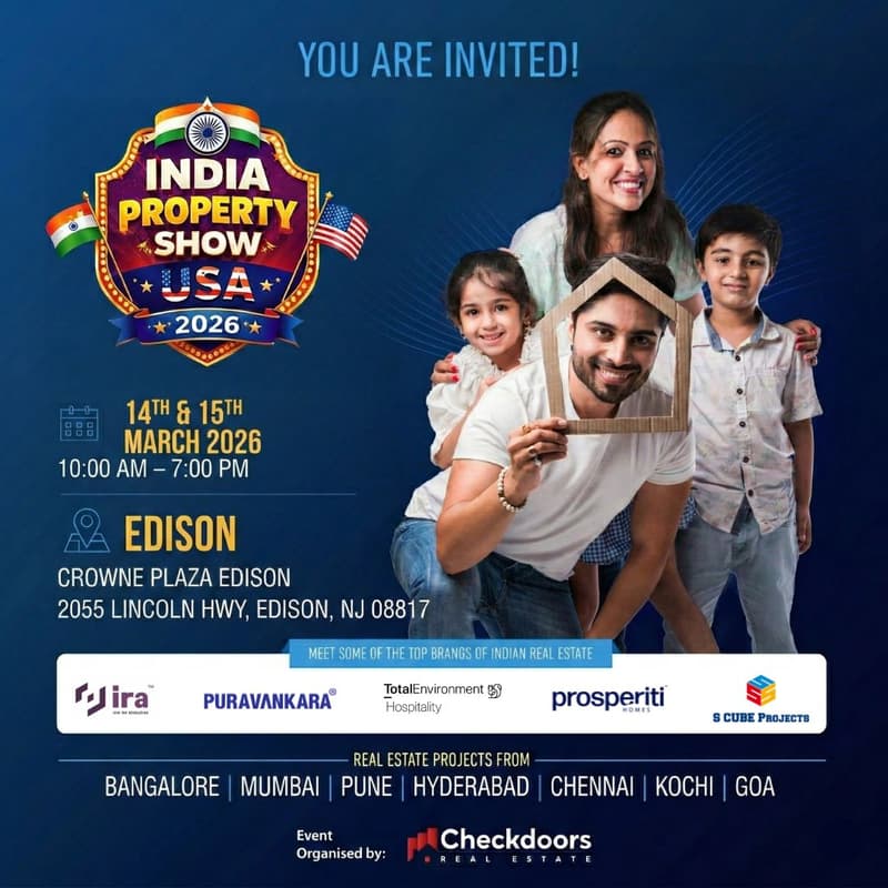 Cover Image for India Property Show 2026 – Edison, New Jersey