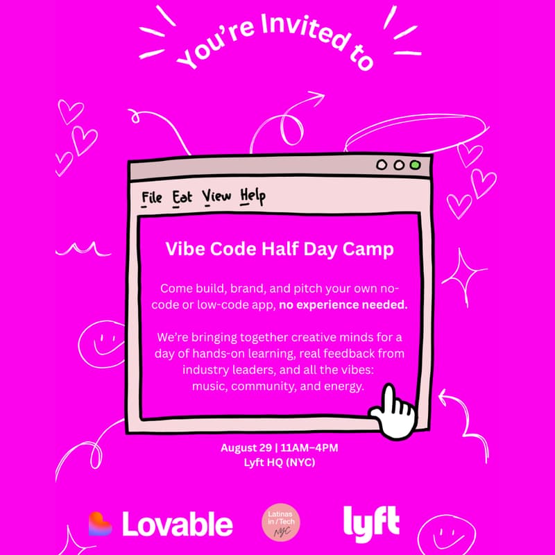 Cover Image for Vibe Code Master Workshop: Lovable x L.I.T x Lyft