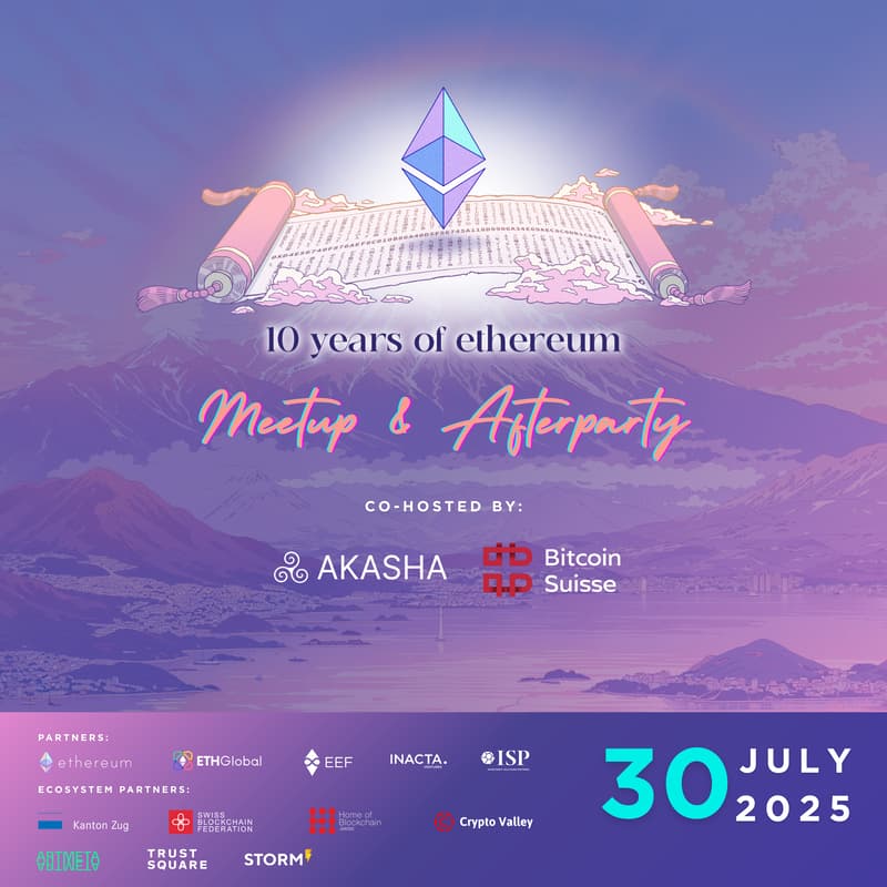 Cover Image for Ethereum 10Y Anniversary Zug