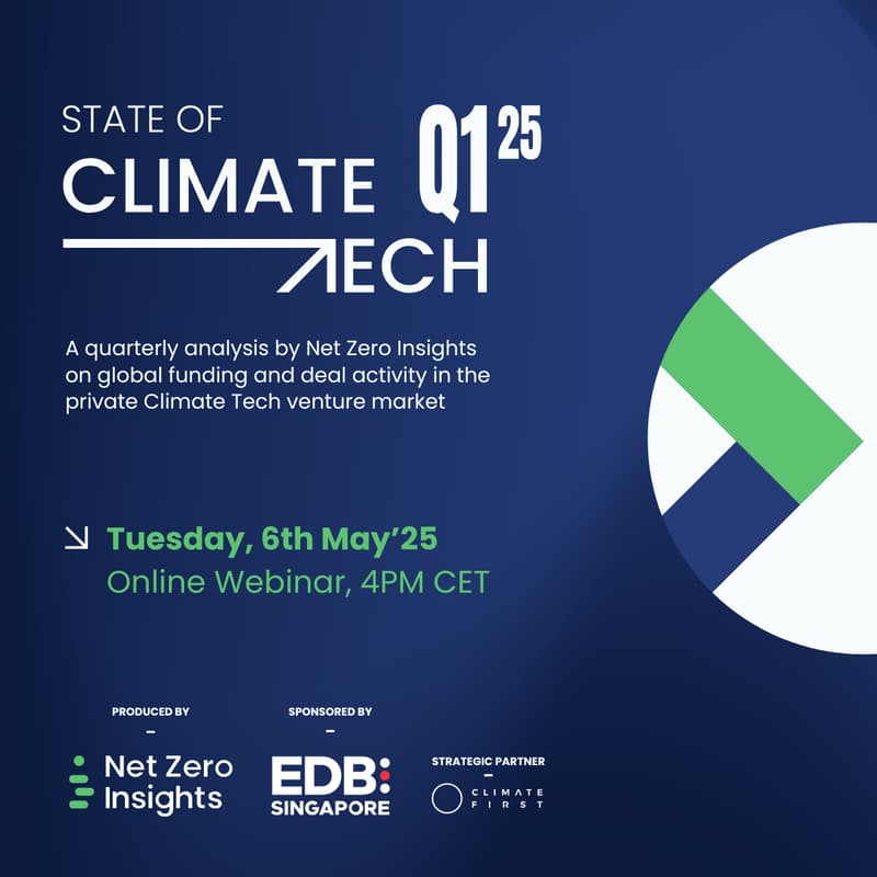 Cover Image for State of Climate Tech Q1'25 webinar