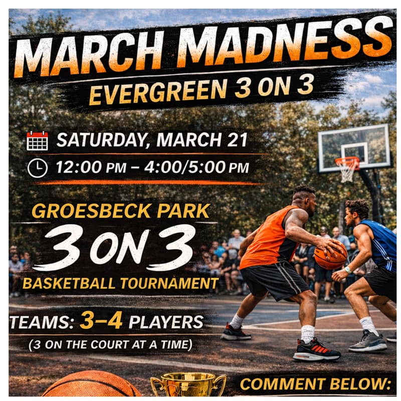 Cover Image for Evergreen March Madness 3-on-3