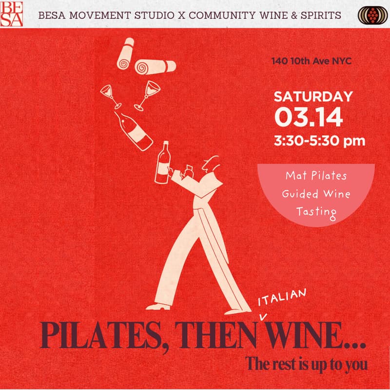 Cover Image for Pilates, then Wine by BESA Movement Studio