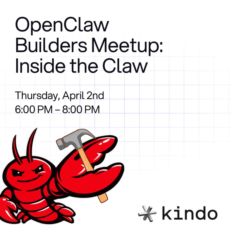 Cover Image for 🦀 OpenClaw Builders Meetup: Inside the Claw