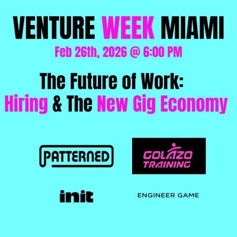 Cover Image for The Future of Work: AI Hiring & the New Sports Gig Economy - #VENTUREWEEKMIAMI