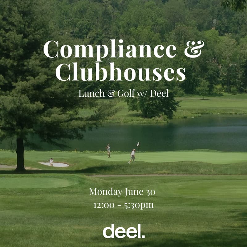 Cover Image for Global Compliance & Clubhouses - Lunch & Golf w/ Deel