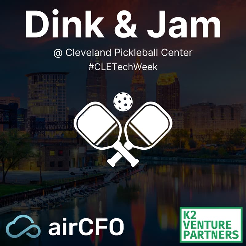 Cover Image for #CLETechWeek Pickleball Dink & Jam, presented by airCFO and K2VP