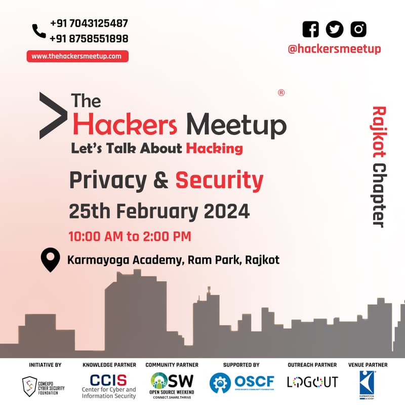 Cover Image for The Hackers Meetup Rajkot