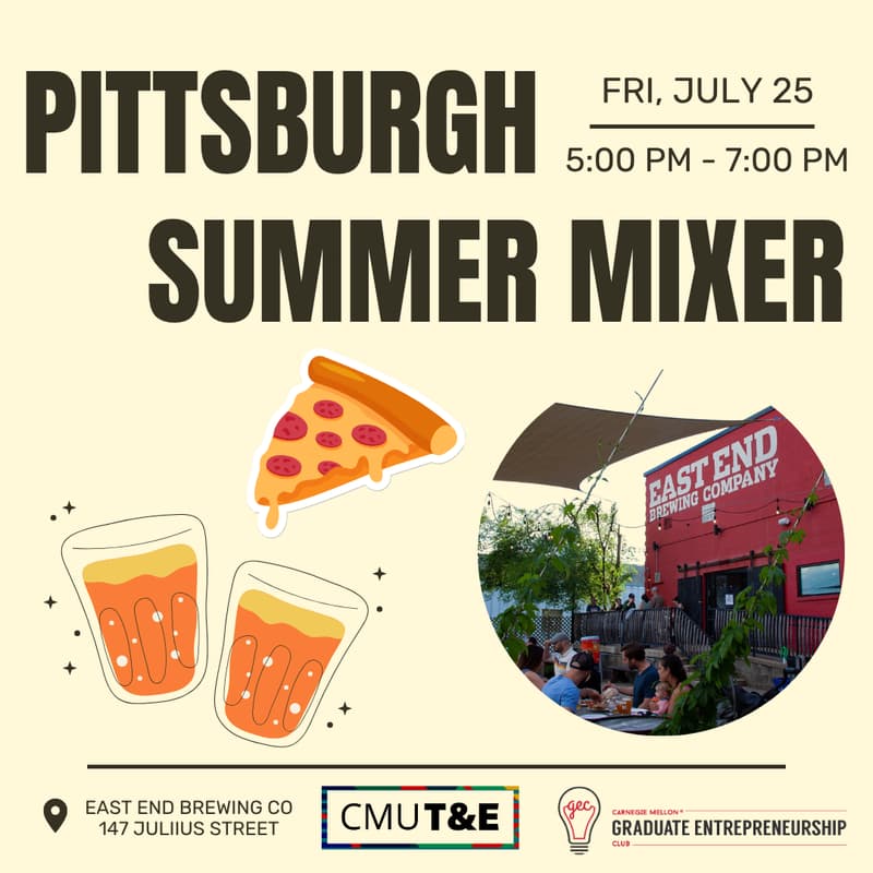 Cover Image for CMU T&E x GEC - Pittsburgh Summer Mixer!