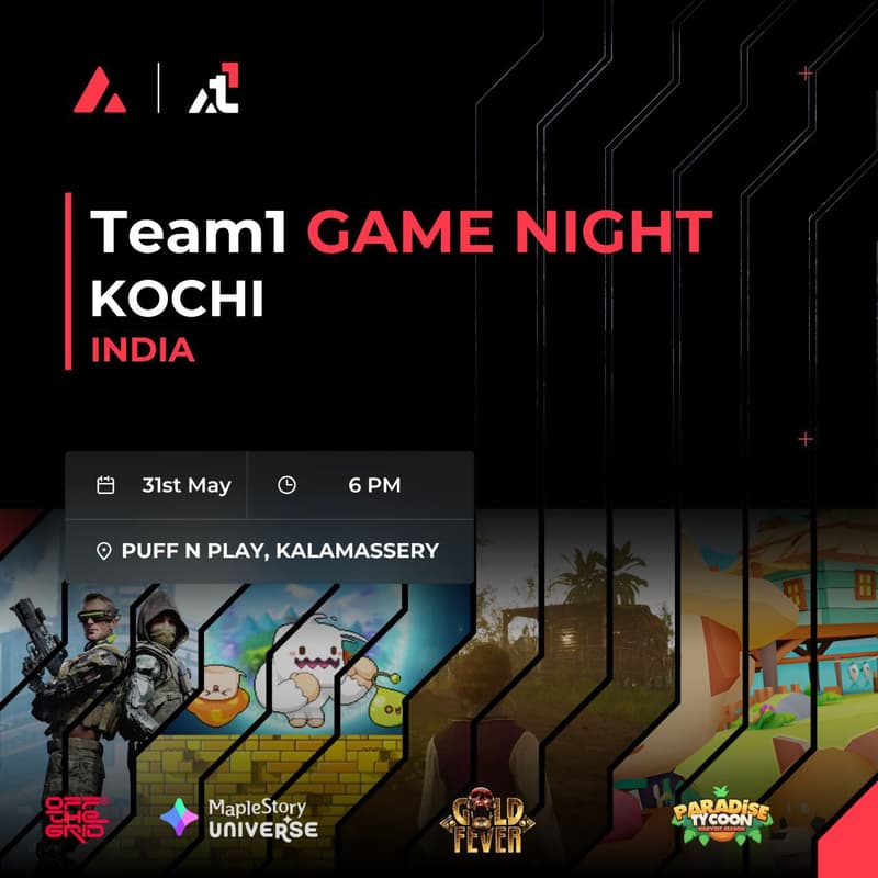 Cover Image for Team1 Game Night: Kochi