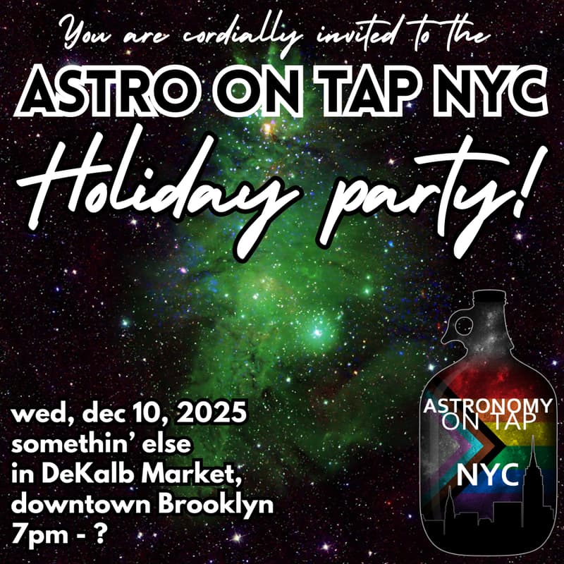 Cover Image for Astronomy on Tap NYC: Holiday Party
