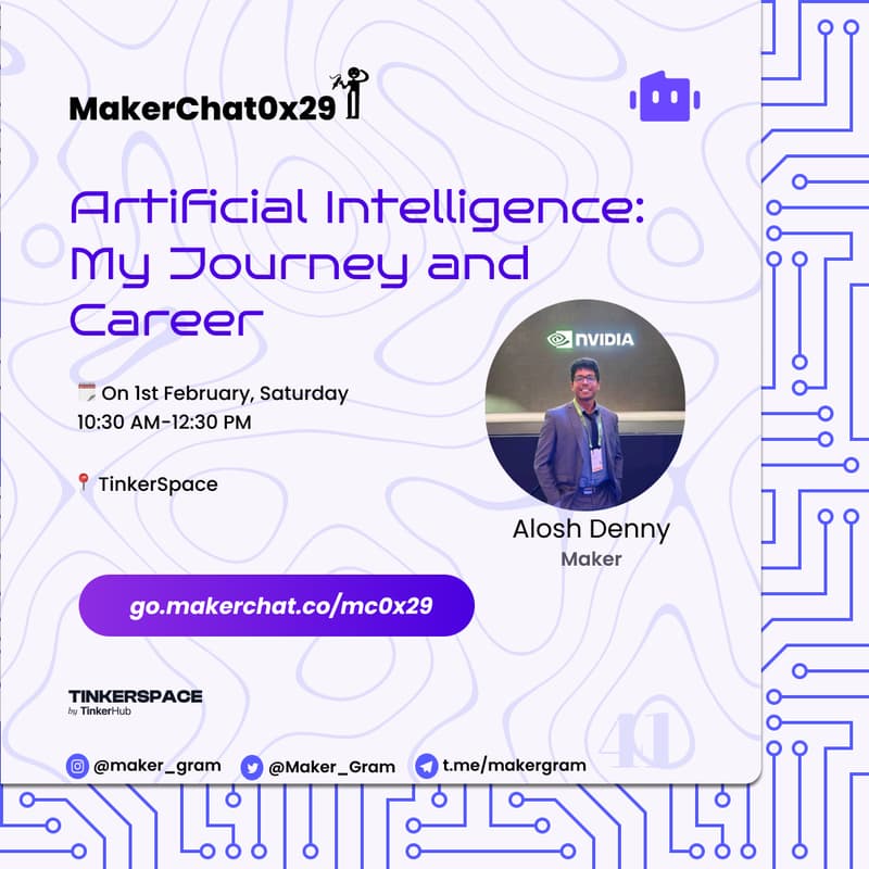 Cover Image for MakerChat0x29: Artificial Intelligence: My Journey and Career