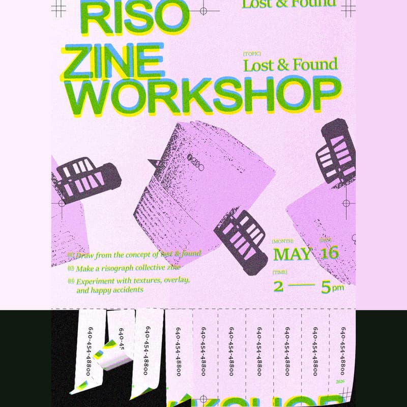 Cover Image for RISO Zine Workshop: Center of Lost and Found ‧₊˚✦ 失物認領中心 ‧₊˚