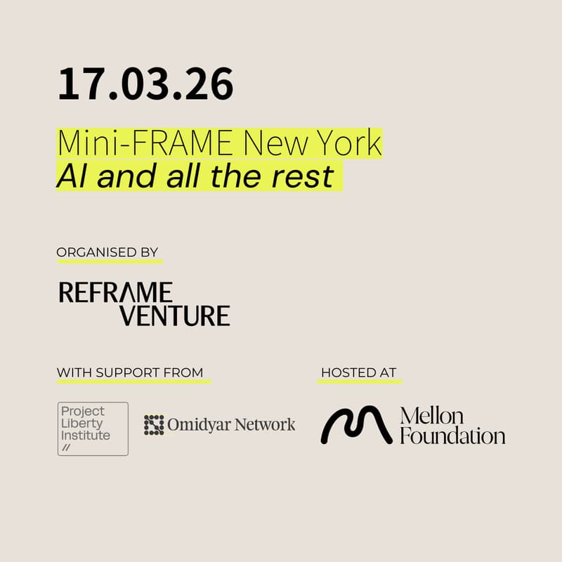 Cover Image for Mini-FRAME New York: AI and all the rest