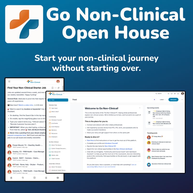 Cover Image for Go Non-Clinical Open House: Explore the Course & Community