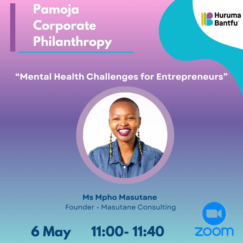 Cover Image for Pamoja Corporate Philanthropy - 'Mental Health Challenges for Entrepreneurs'