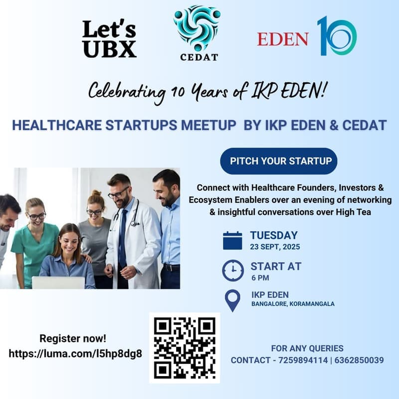 Cover Image for Healthcare Startups Meetup by IKP EDEN & CEDAT