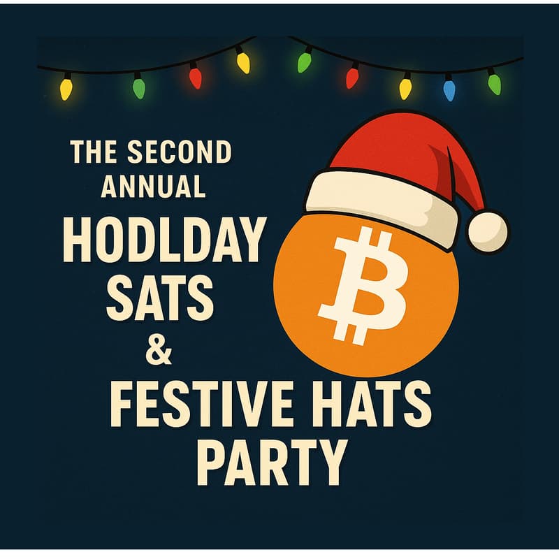 Cover Image for December Meetup: Hodlday Sats and Festive Hats Party