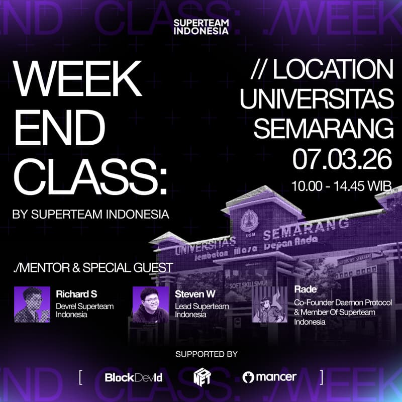 Cover Image for Superteam Campus Weekend Class #4