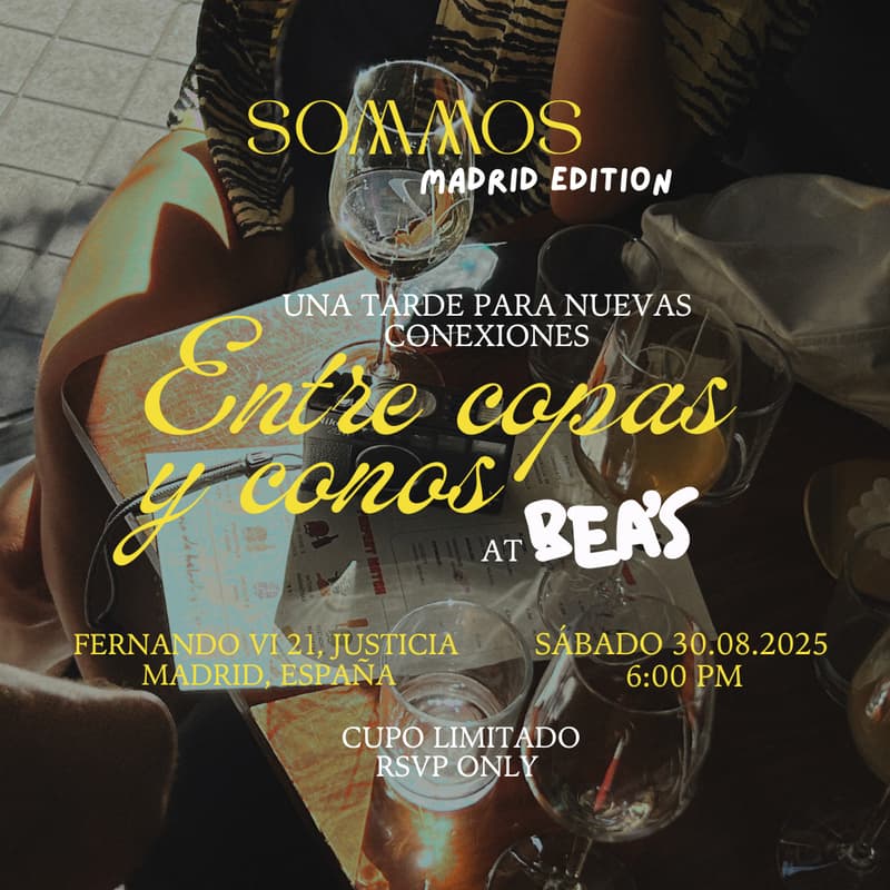 Foto de portada de Entre Copas y Conos — SOMMOS Madrid Edition x Bea’s