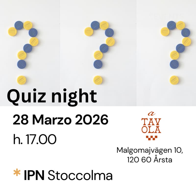 Cover Image for IPN Stoccolma - Quiz night