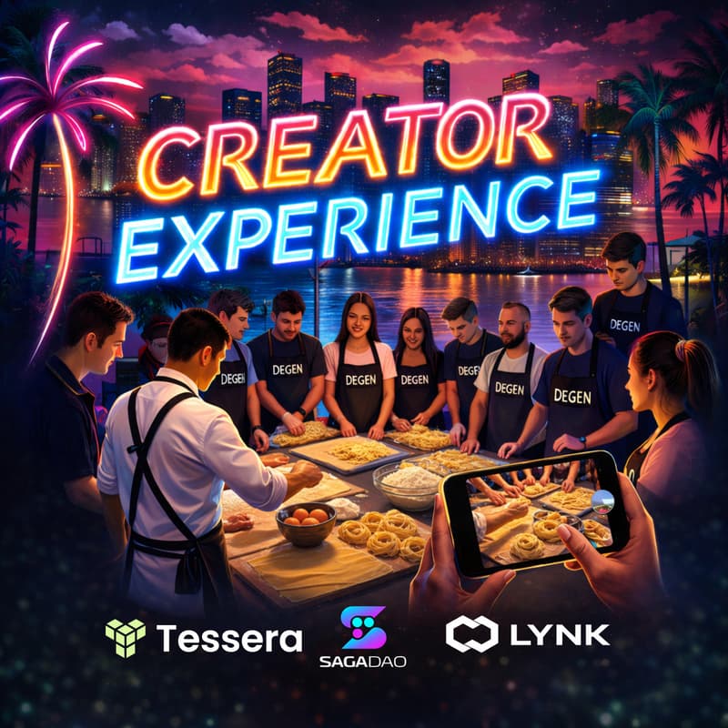 Cover Image for Creator Experience w/ Tessera, SagaDAO, & LYNK