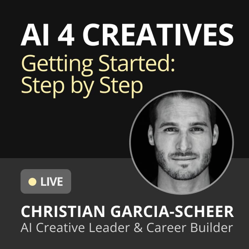Cover Image for AI 4 Creatives: Getting started -  Step by Step (FREE)