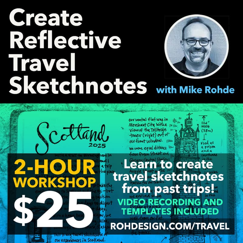 Cover Image for Reflective Travel Sketchnotes Workshop