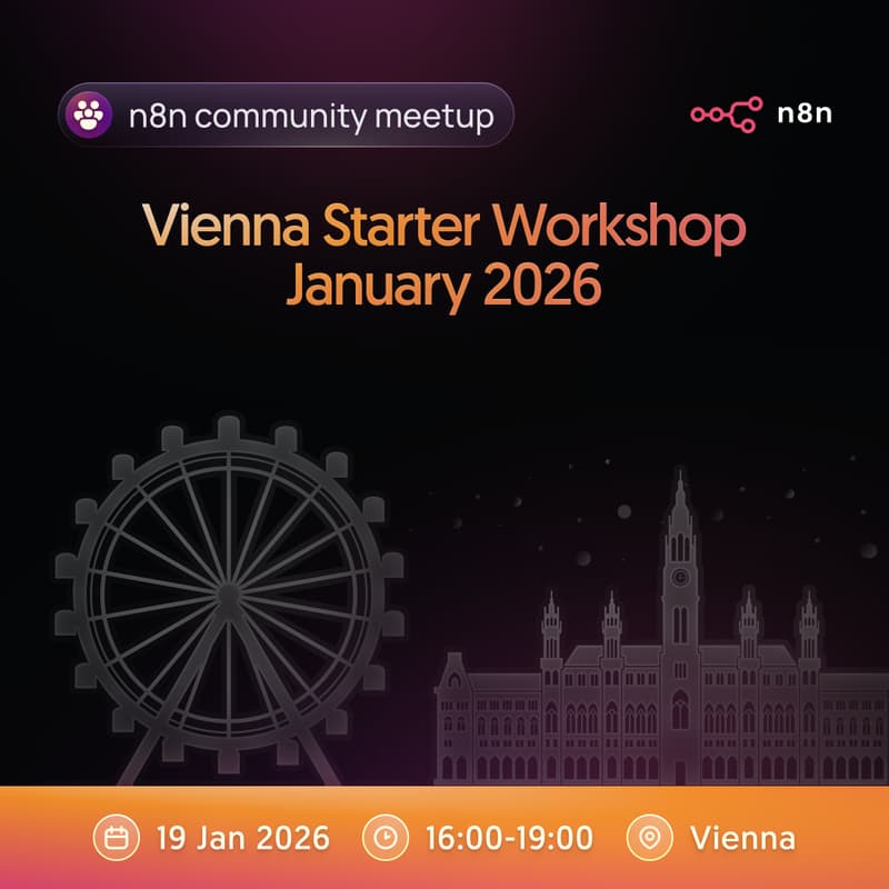 Cover Image for n8n Starter Workshop - Vienna