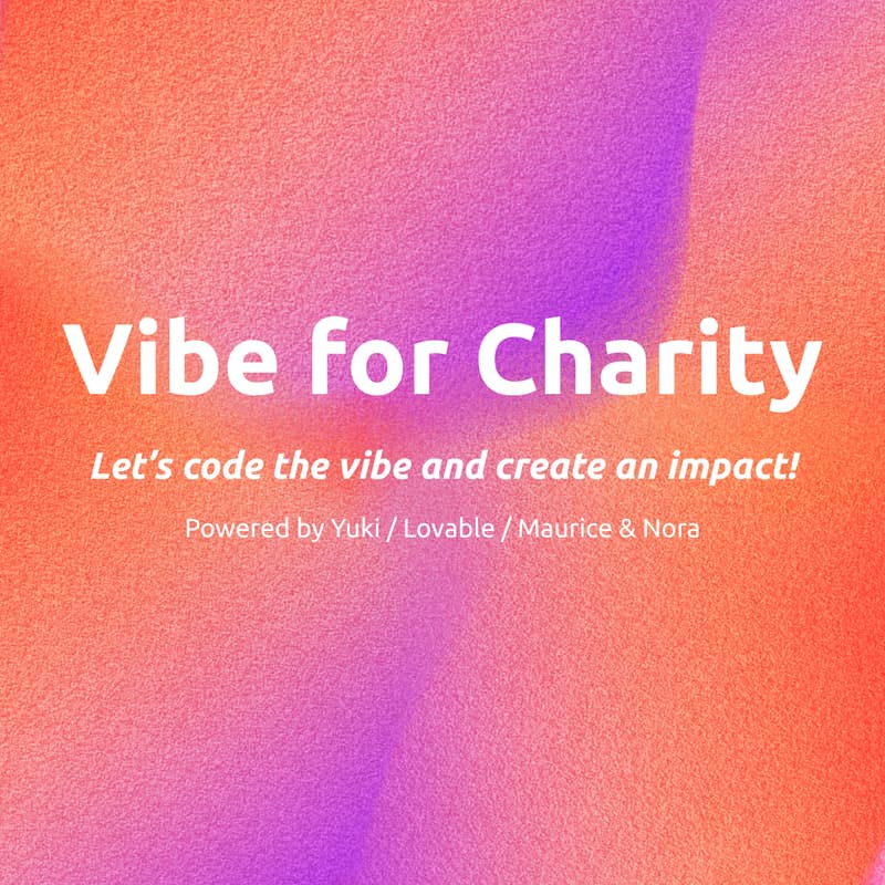 Cover Image for Vibe for Charity