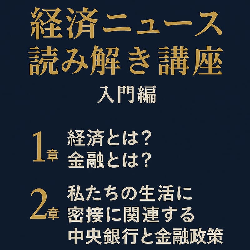 Cover Image for 経済ニュース読み解き講座 入門編