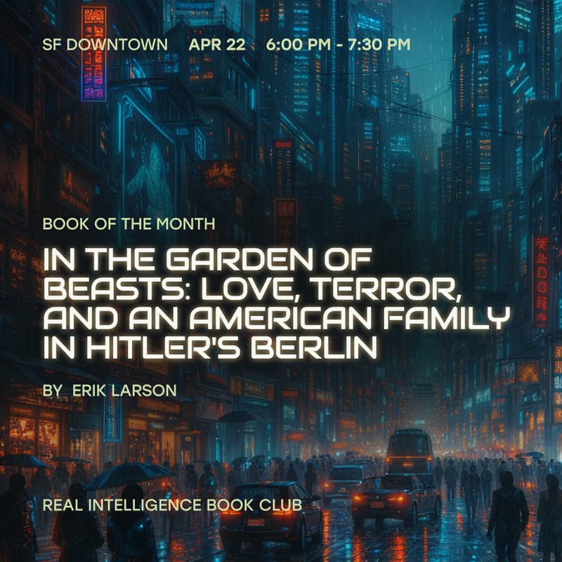Cover Image for RI Book Club: In the Garden of Beasts by E. Larson