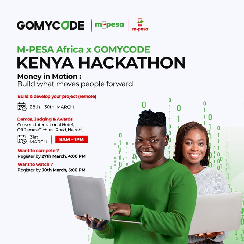 Cover Image for Money in Motion: M-Pesa Africa x GOMYCODE Kenya Hackathon