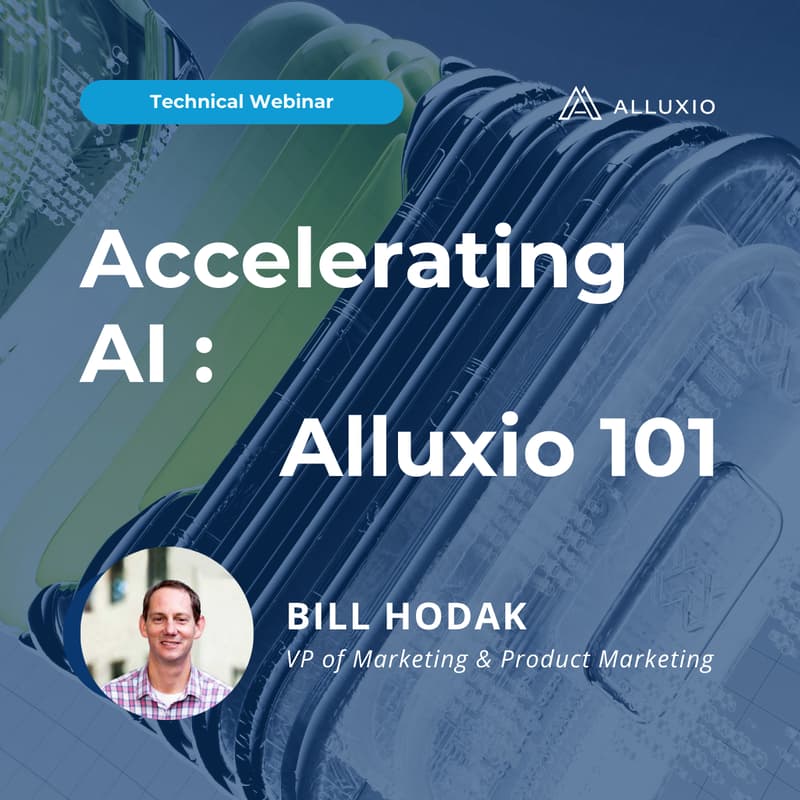 Cover Image for Alluxio Monthly Webinar: Accelerating AI - Alluxio 101