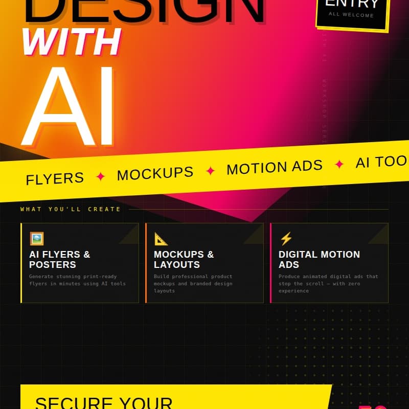 Cover Image for DesignPxD x Dsgnjunkies Present: Design W. AI