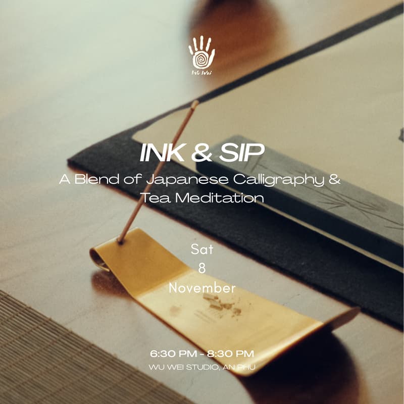 Cover Image for Workshop: Japanese Calligraphy and Tea Meditation