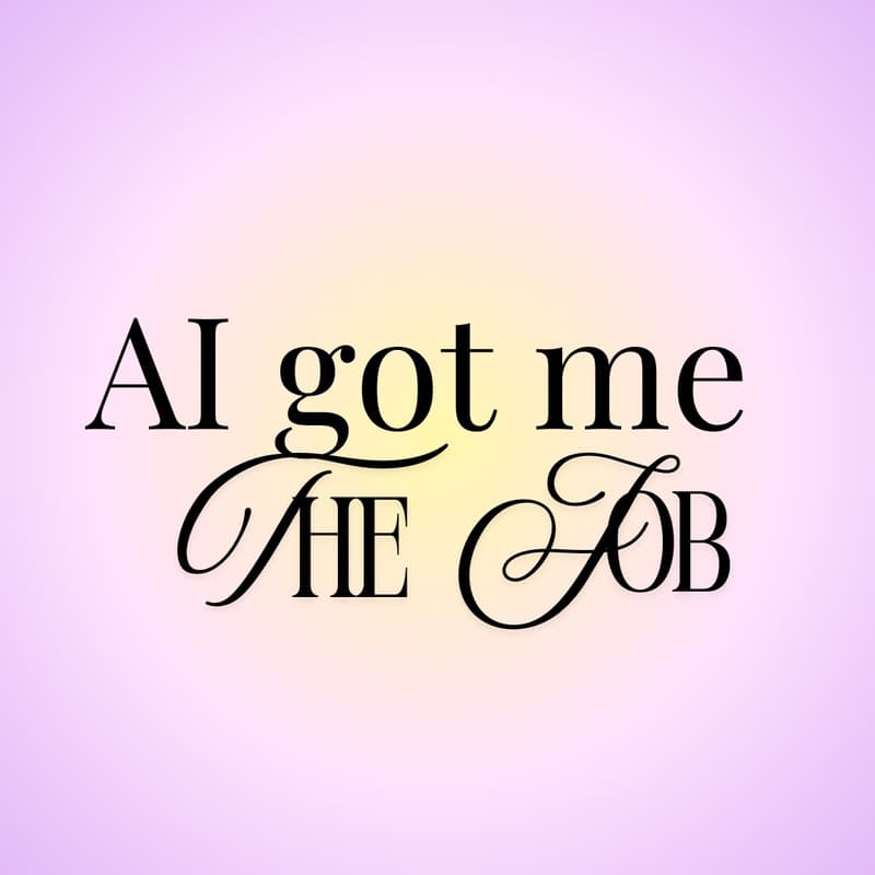 Cover Image for AI got me the job