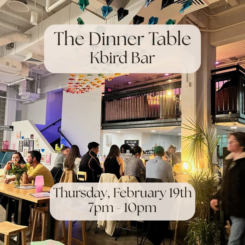 Cover Image for The Dinner Table: Cocktail Making Class at Kbird Bar (DC)