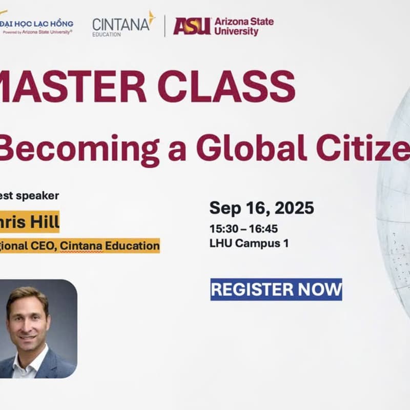 Cover Image for 🌍 MASTER CLASS: TRỞ THÀNH CÔNG DÂN TOÀN CẦU 🌍