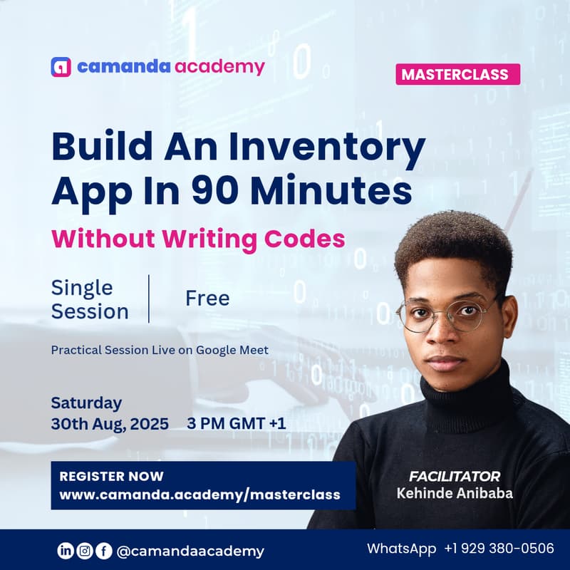 Cover Image for Build An Inventory App in 90 Minutes (Without Writing Codes)