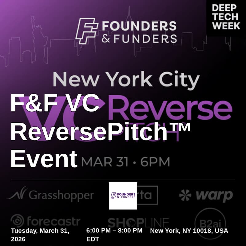 Cover Image for F&F VC ReversePitch™ Event