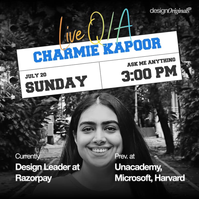 Cover Image for AMA with Charmie Kapoor: Design Careers, AI, and Leading at Scale