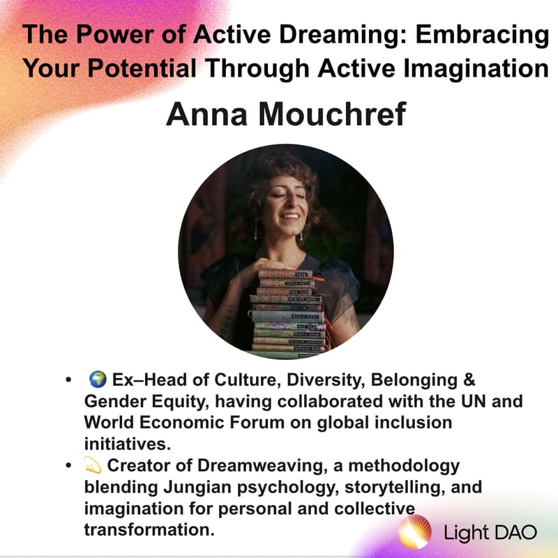 Cover Image for Light Dao Salon: The Power of Active Dreaming: Embracing your Potential through The Active Imagination (Lisbon)