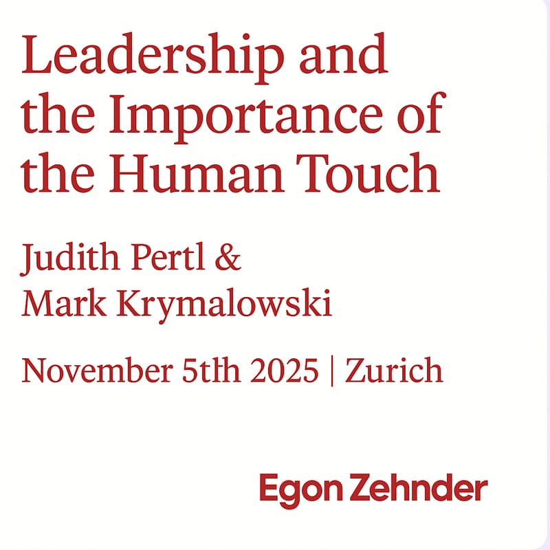 Cover Image for Workshop with Egon Zehnder: What Deserves Human Attention in Times of AI?
