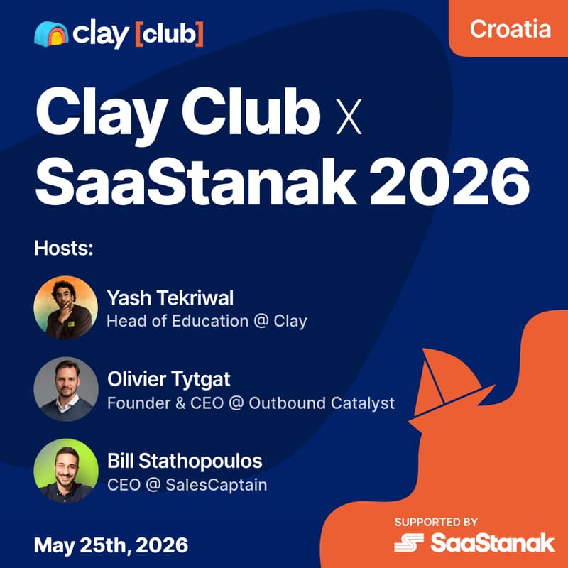 Cover Image for Clay in Croatia: SaaStanak x Clay - The GTM of 2026