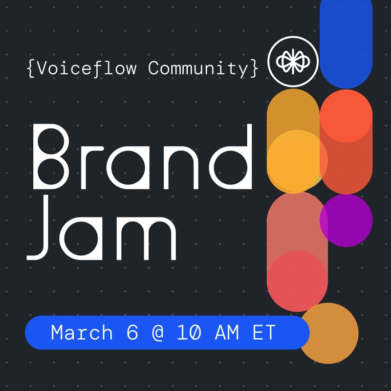 Cover Image for Voiceflow Community Brand Jam