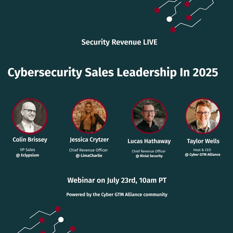 Cover Image for Webinar: Cybersecurity Sales Leadership In 2025